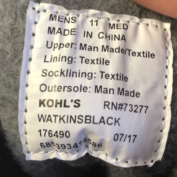 Kohl’s mens size 11 black boots.  Like new only worn once. - Picture 5 of 5